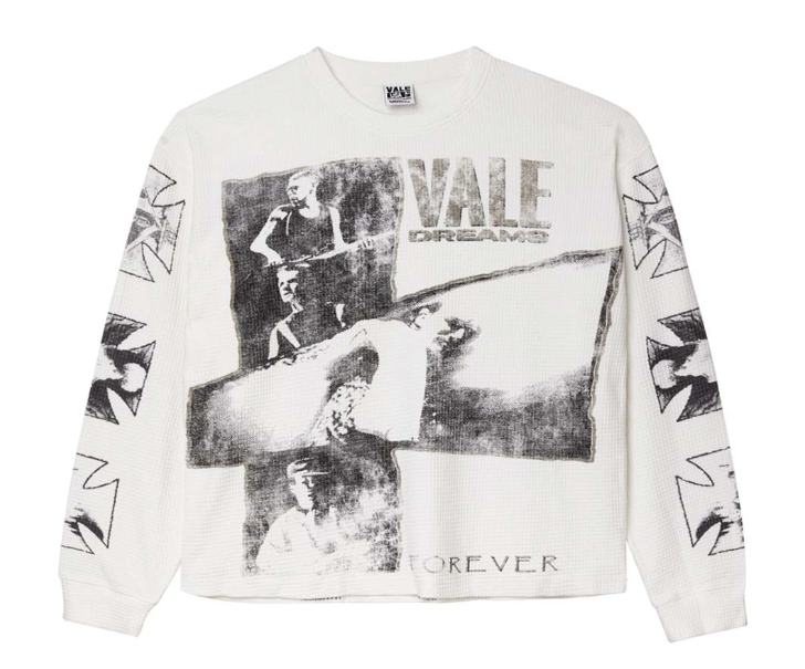 Vale Forever Slam Long Sleeve Thermal Tee White