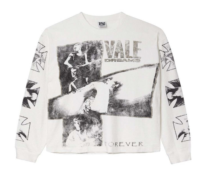 Vale Forever Slam Long Sleeve Thermal Tee White