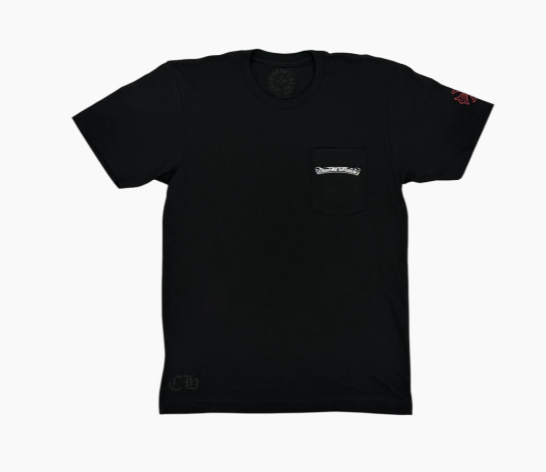 Chrome Hearts NYC Exclusive Scroll Logo Tee Black/Red