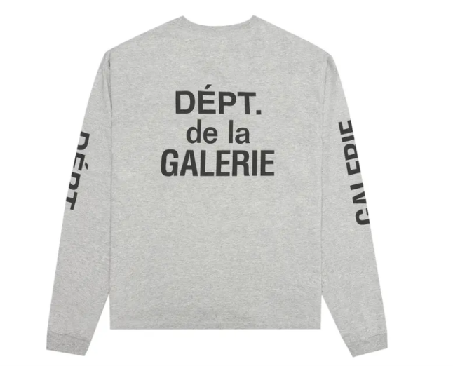 Gallery Dept. French Collector Long-Sleeve Tee 'Heather Grey'