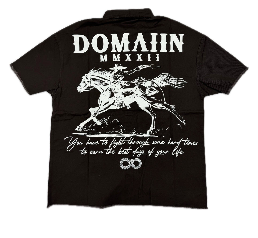 Domain Brown Horse Button Up