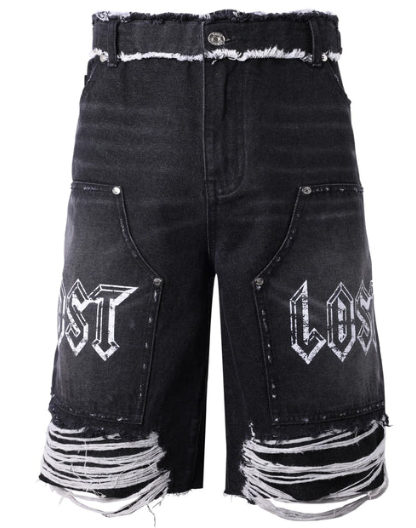 Lost Intricacy "Shadow" Carpenter Jean Shorts