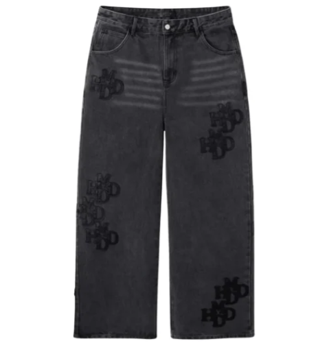 HMDD DOUBLE BLACK PATCH PANTS