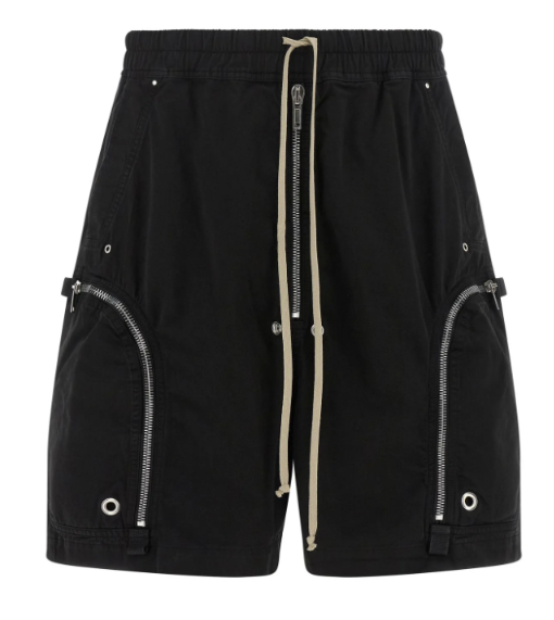 Rick Owens Knit Shorts Bauhaus Pods Black