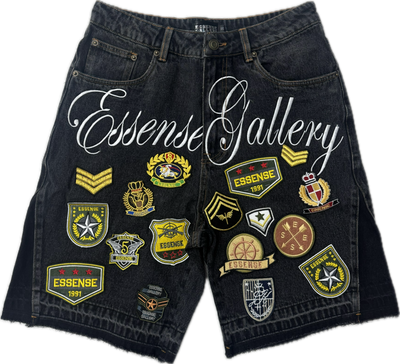 Essense Gallery Black Patch Jorts Image