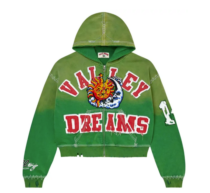 Vale Sunny Zip Up Green