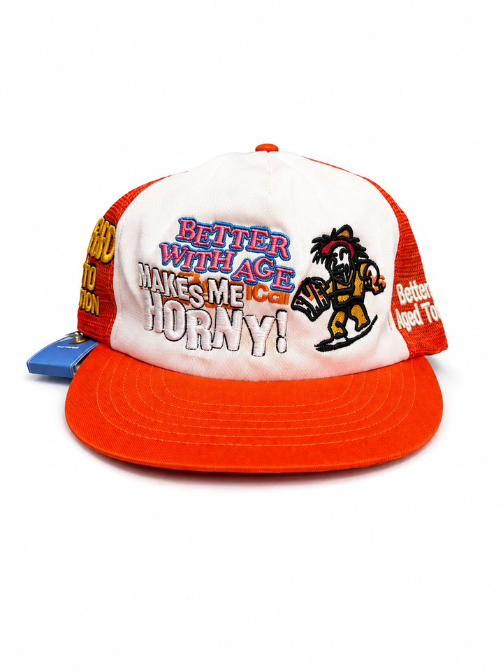 Better With Age SOMEWHERE Vintage Hat orange