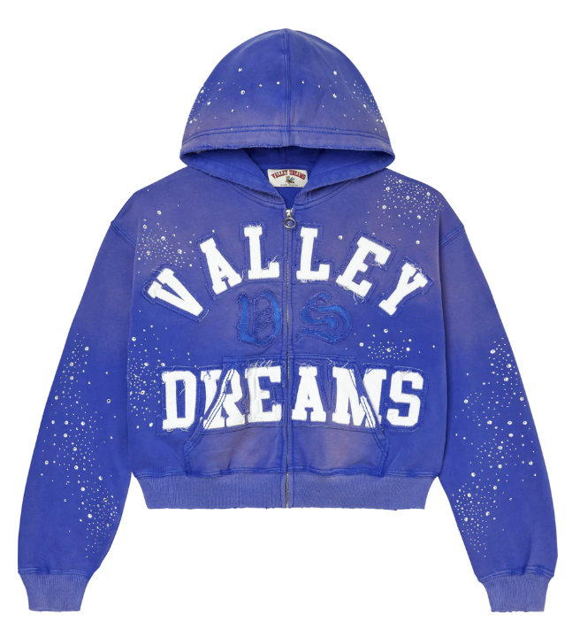 VALE FOREVER SAPPHIRE CLASSICO ZIP UP HOODIE