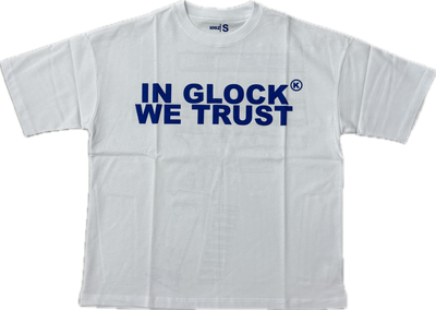 In Glock We Trust White/Blue Image