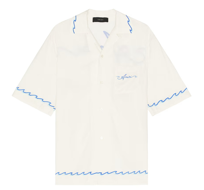 Amiri Wave Camp Shirt