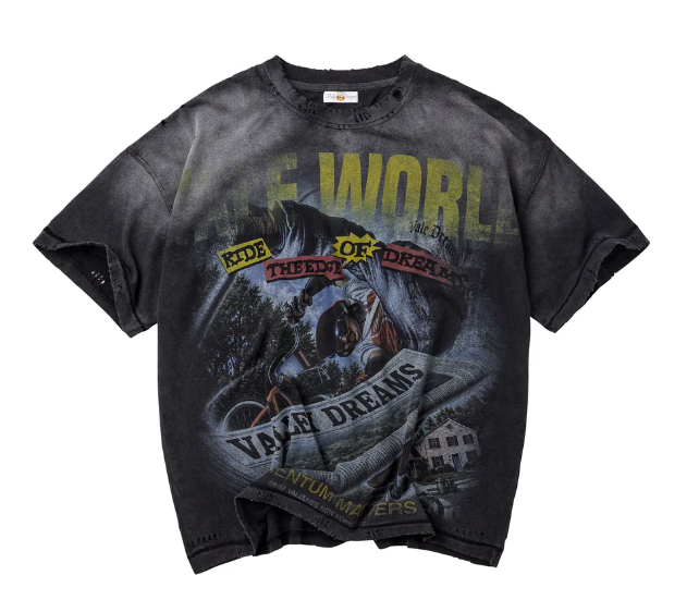 Vale Newspaper Tee Black