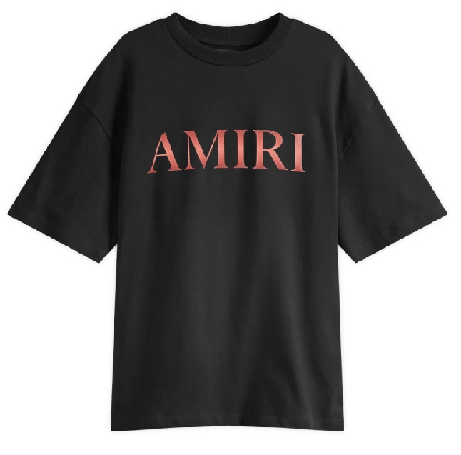 Amiri Core Gradient Tee Black Red
