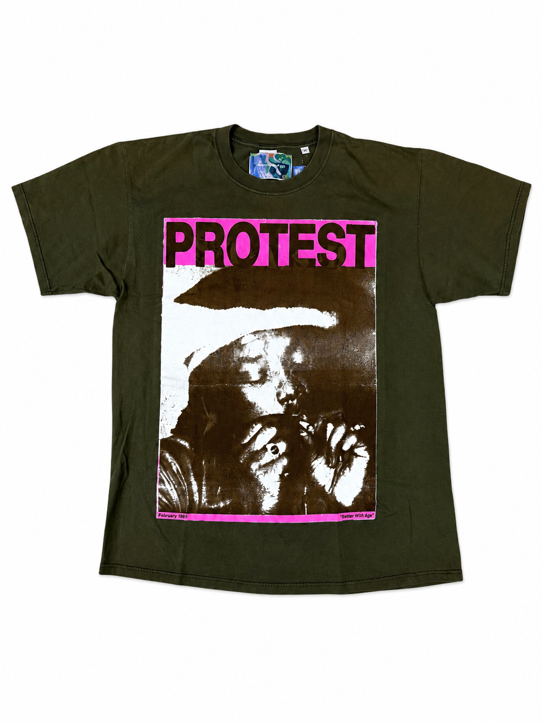 Better With Age Conspiracy Tee (XL) olive