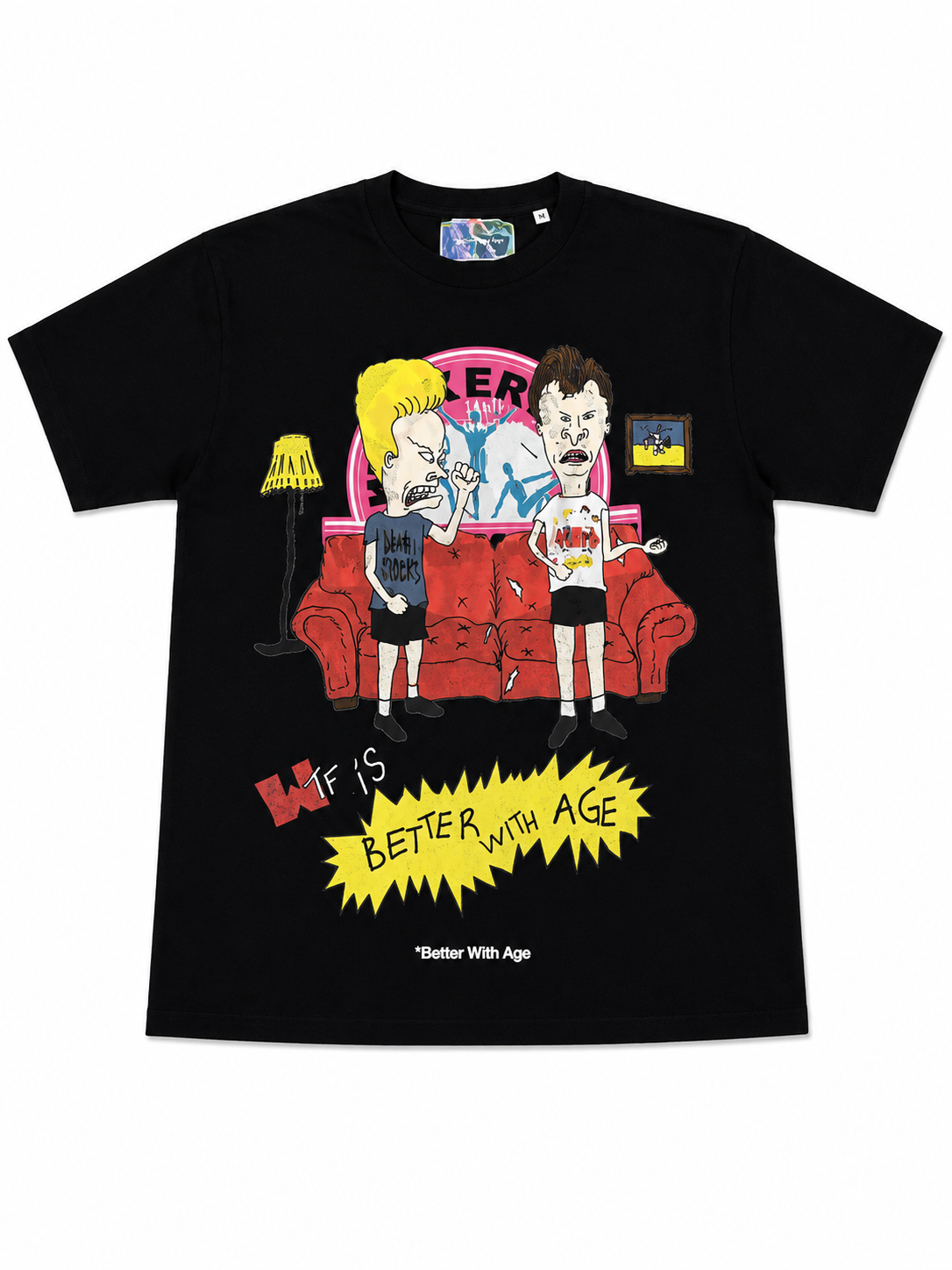 Better With Age "DUMB TEE" BLK (L)