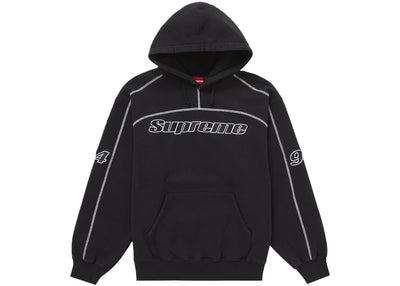 Supreme Overlock Hooded Sweatshirt Black Image