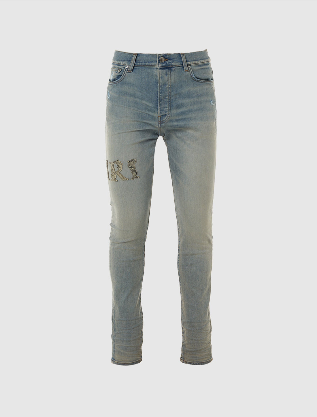 Baroque Logo Amiri Jeans