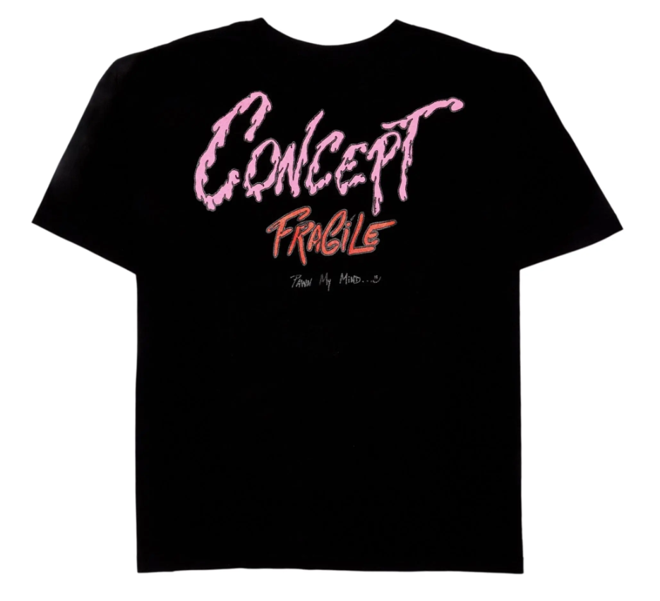Matty Boy Anti Promo Concept Fragile Logo Short Sleeve Tee Shirt Blac