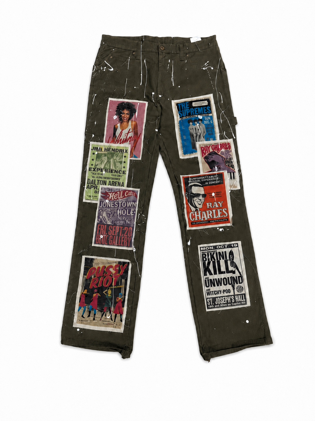Geeky Patch OLIVE Carpenter Jeans