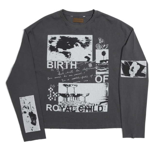 Birth of a Royal Child Resonance Poster Patch Long Sleeve Black
