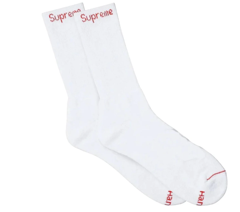 Supreme Socks White