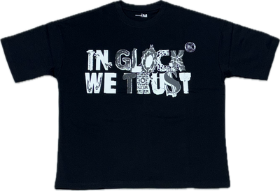In Glock we trust black scrapyard tee Image