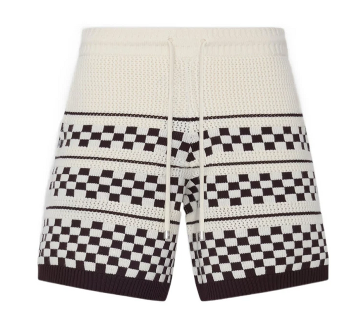 Amiri checkred mesh shorts