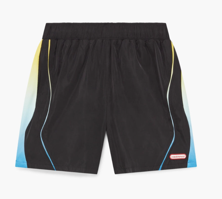 Casa Blanca Gradient Football Shorts Black