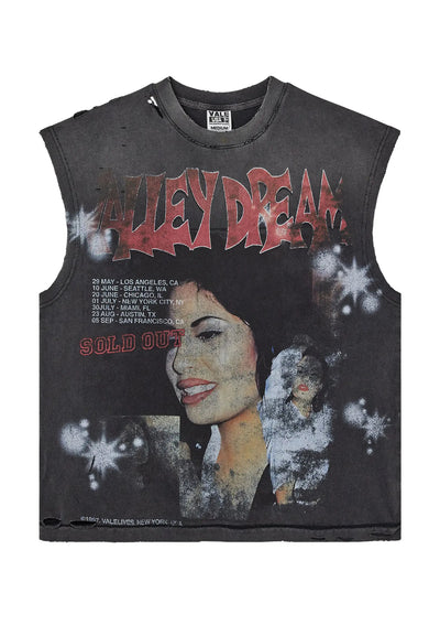 BLACK LA FLOR MUSCLE TEE Image