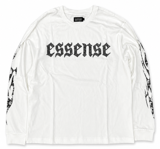 Essense Gallery White Flame Studded Long Sleeve