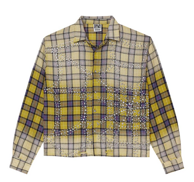 Vale Forever Lemonhead Flannel 'Yellow/Blue' Image