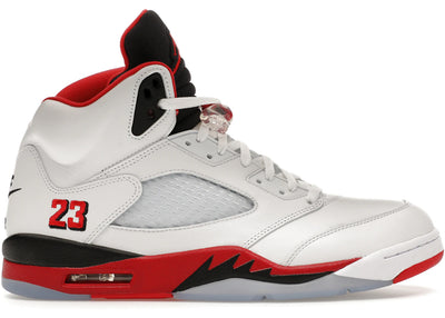 Jordan 5 Retro Fire Red Black Tongue (2025) Image