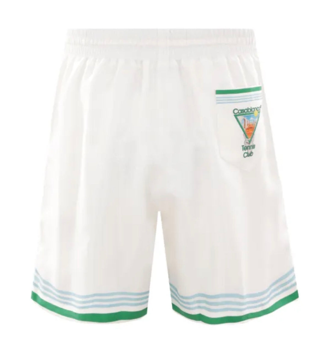 Casablanca Tennis Club Icon silk shorts