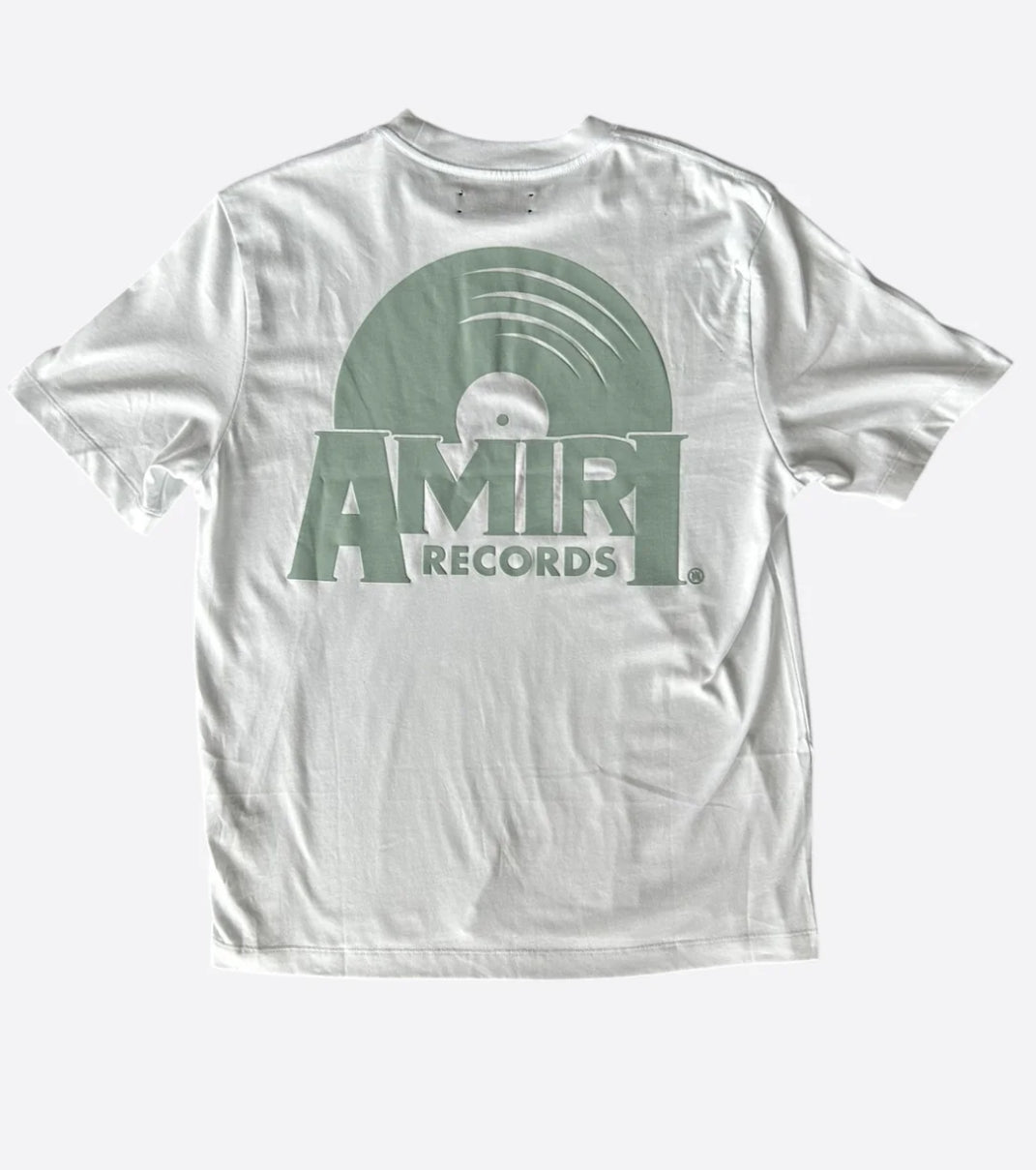Amiri White & Green Records Logo T-Shirt