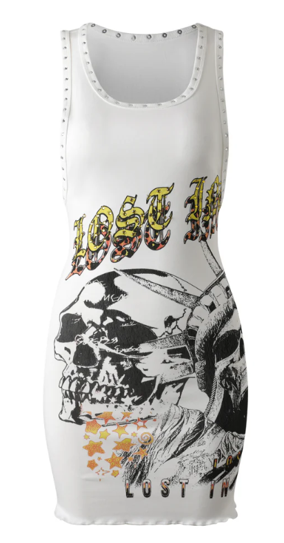 Lost Intricacy White Fatal Empire Dress