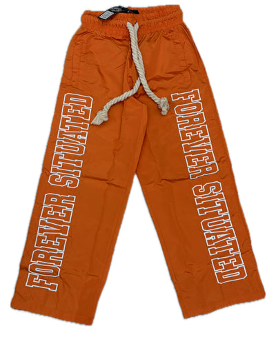 Forever Situated - FS Nylon Track Pants Orange Image