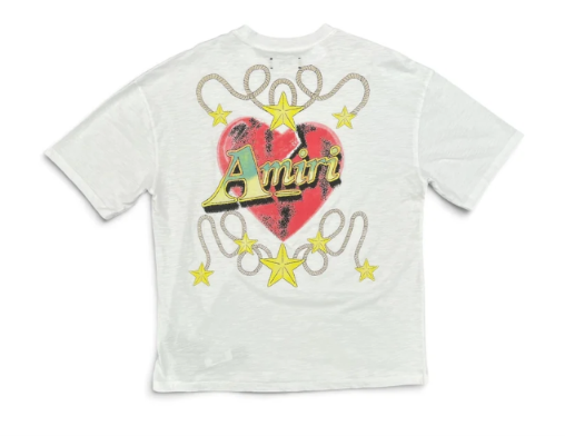 Amiri Heart OS Tee White