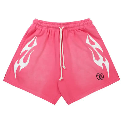 Hellstar Flame Shorts Pink Image