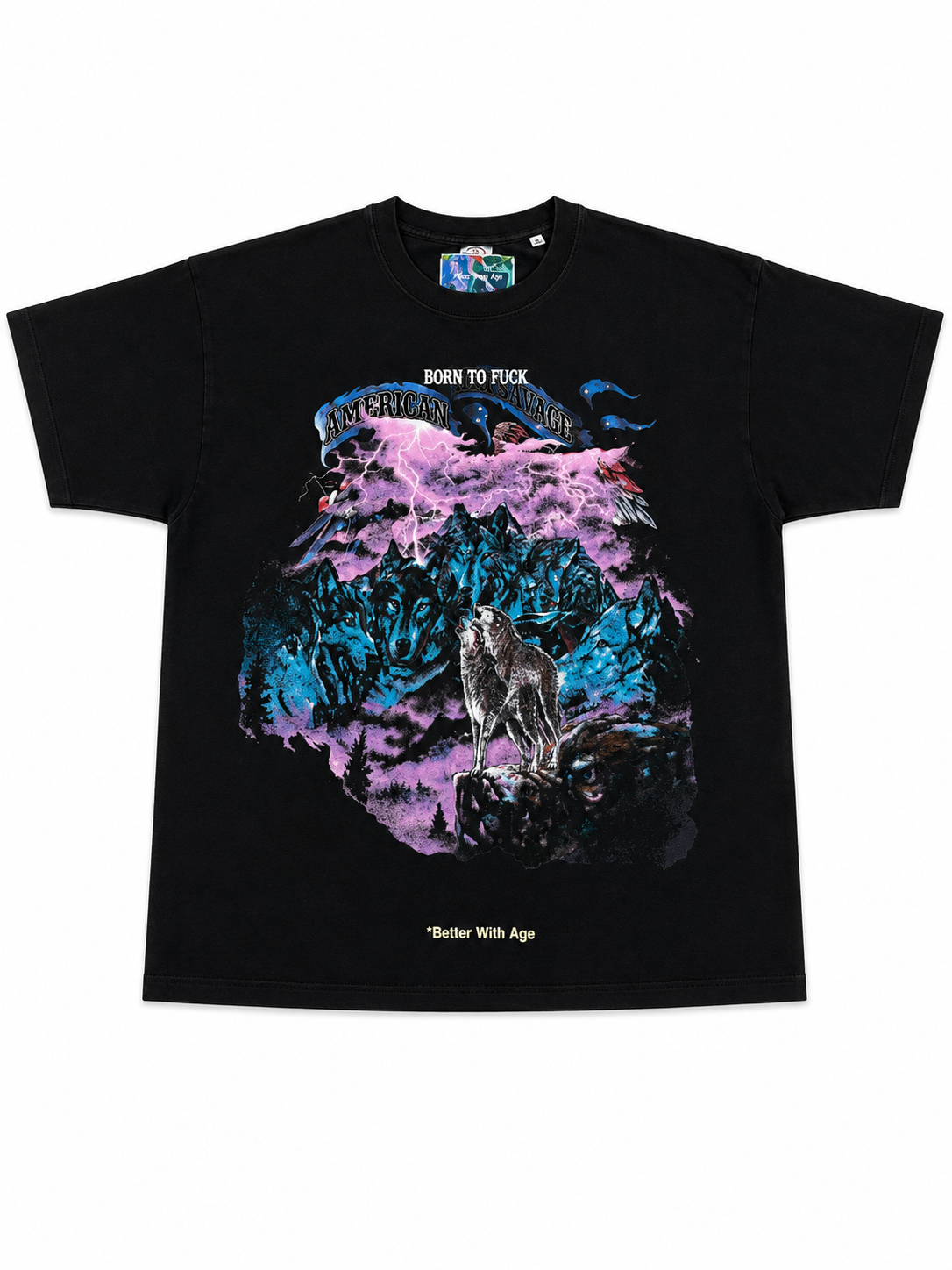 Better With Age Feral Tee Black (XXL)