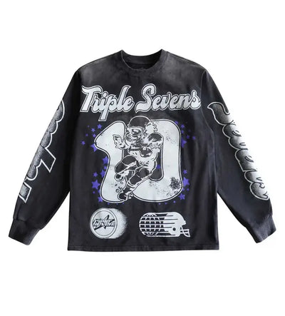 Triple Sevens All Star Long Sleeve Tee Black Image