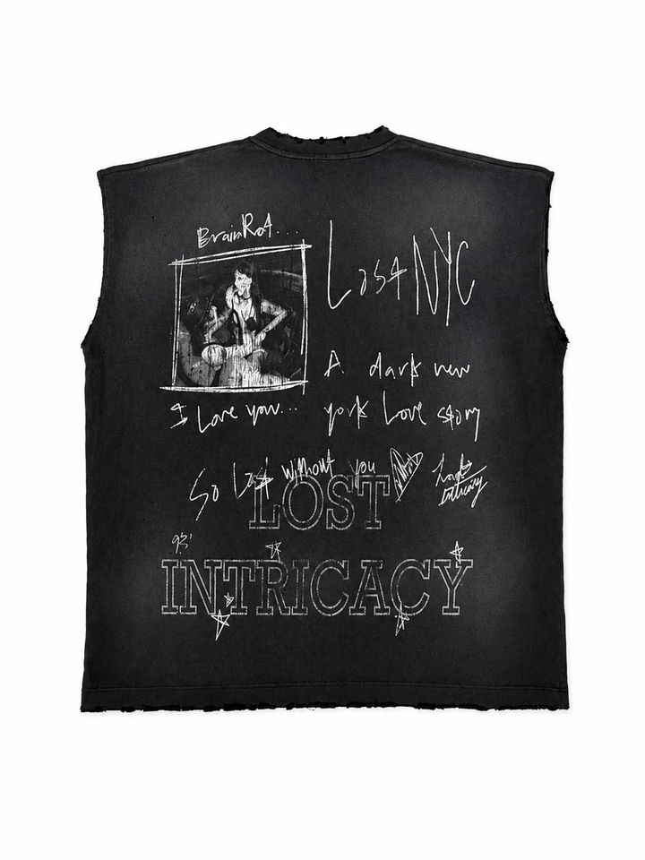 Lost Intricacy Brain rot sleeveless tee