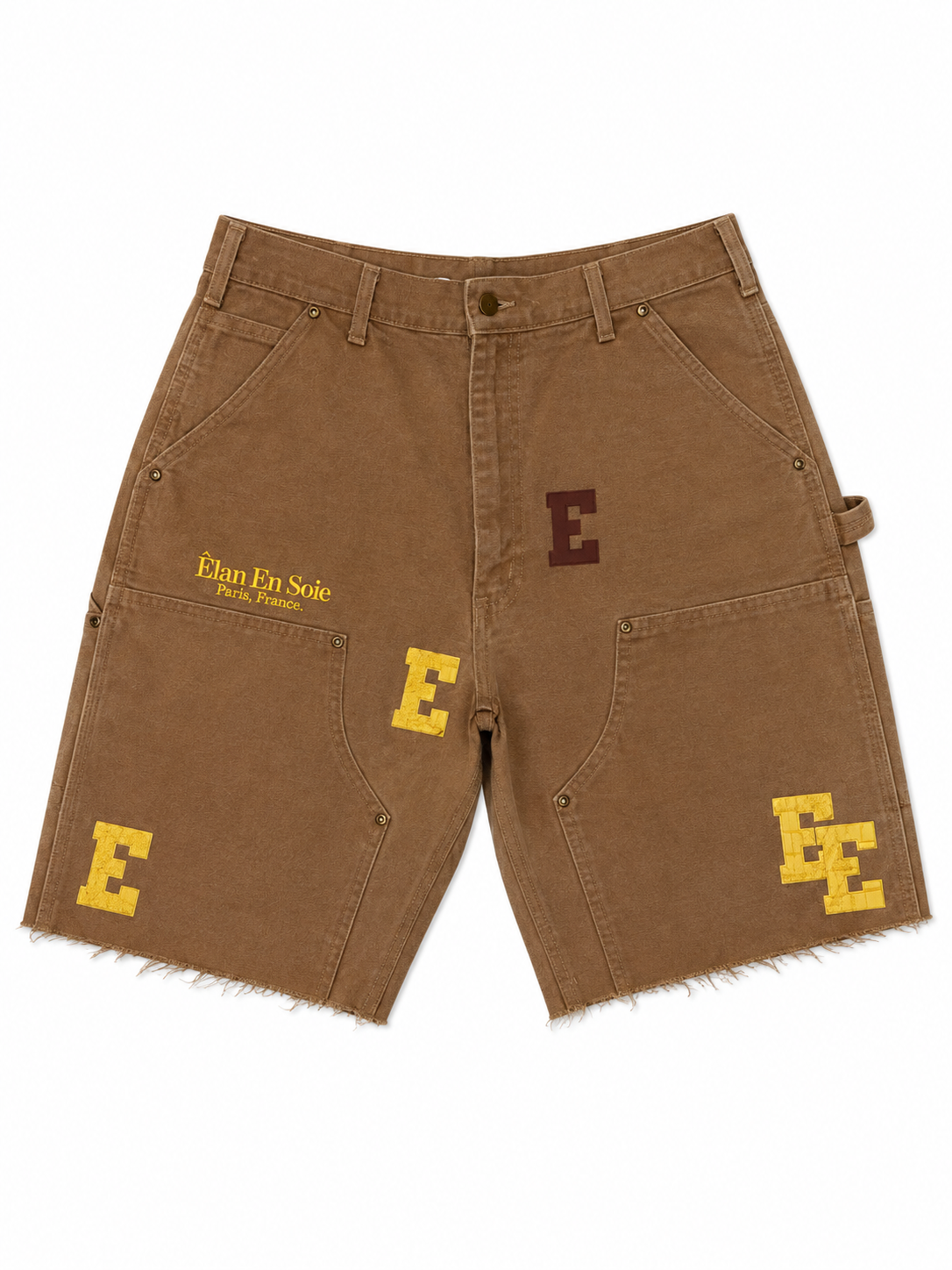 Èlan En Soie E patch jorts (yellow/brwn)