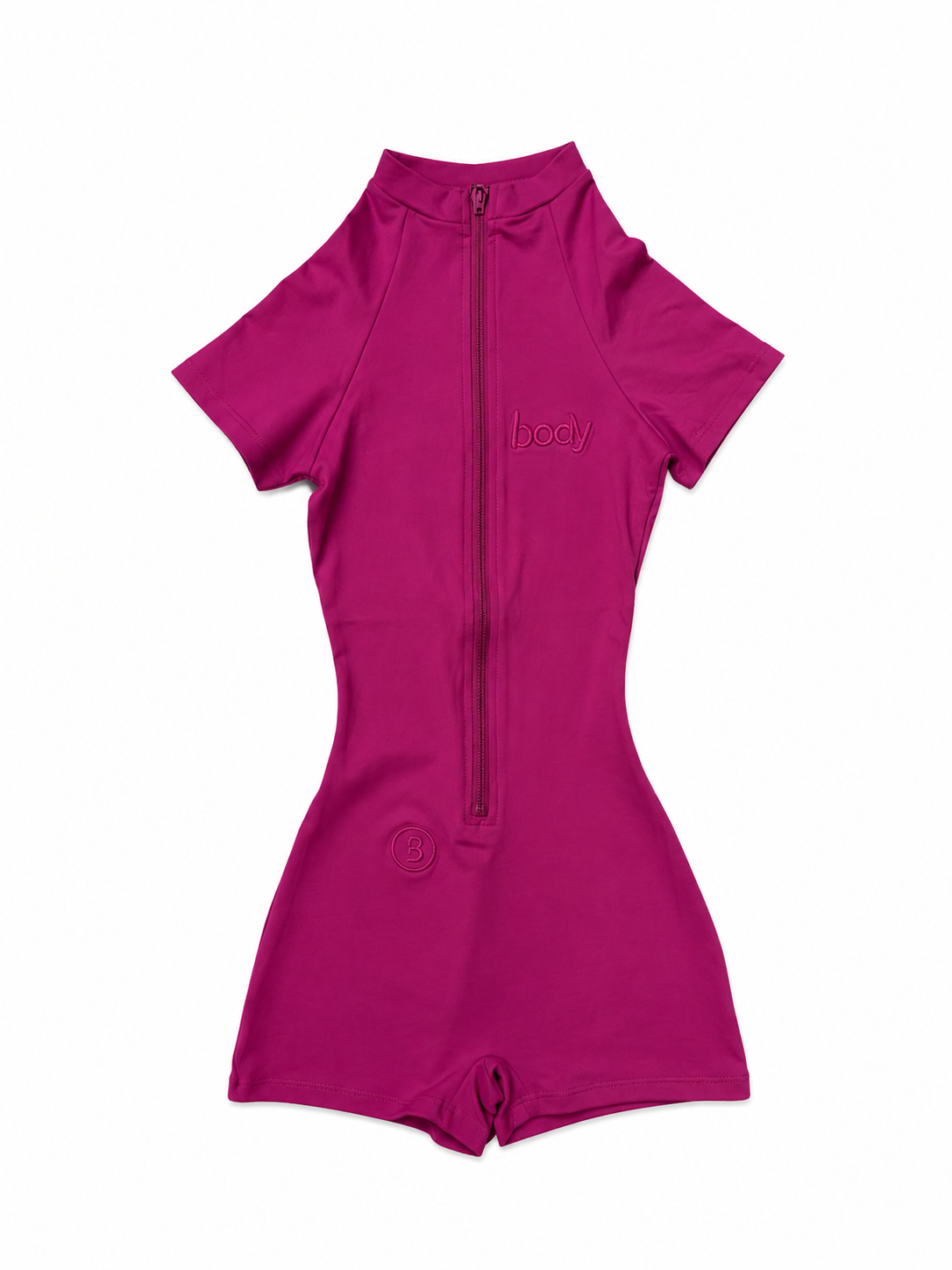 Body By Raven Basics Romper Raspberry