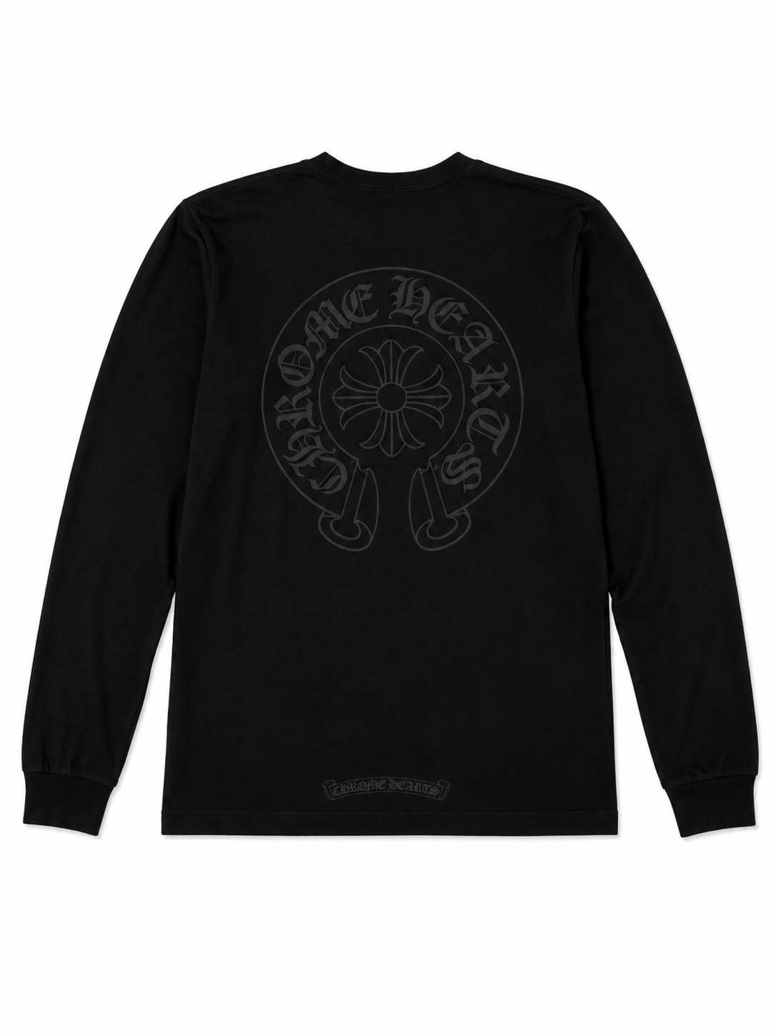 Chrome Hearts Gradient Script Horseshoe long-sleeve