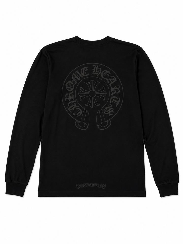 Chrome Hearts Gradient Script Horseshoe long-sleeve