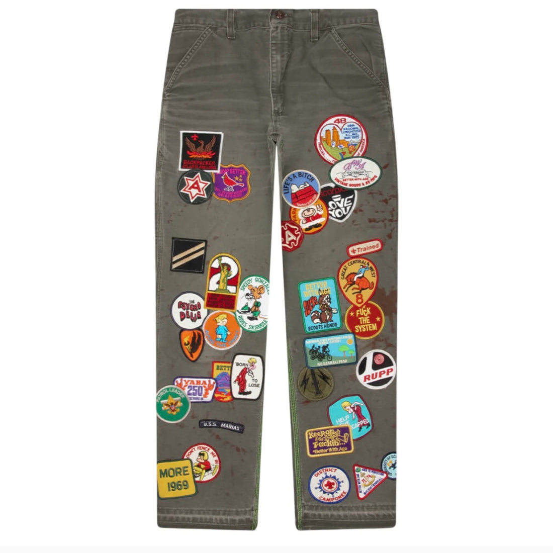 Better With Age 'Gentlemen's' Olive Carpenter Pants