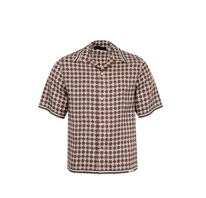 Amiri MA Quad Bowling Shirt 'Chocolate'