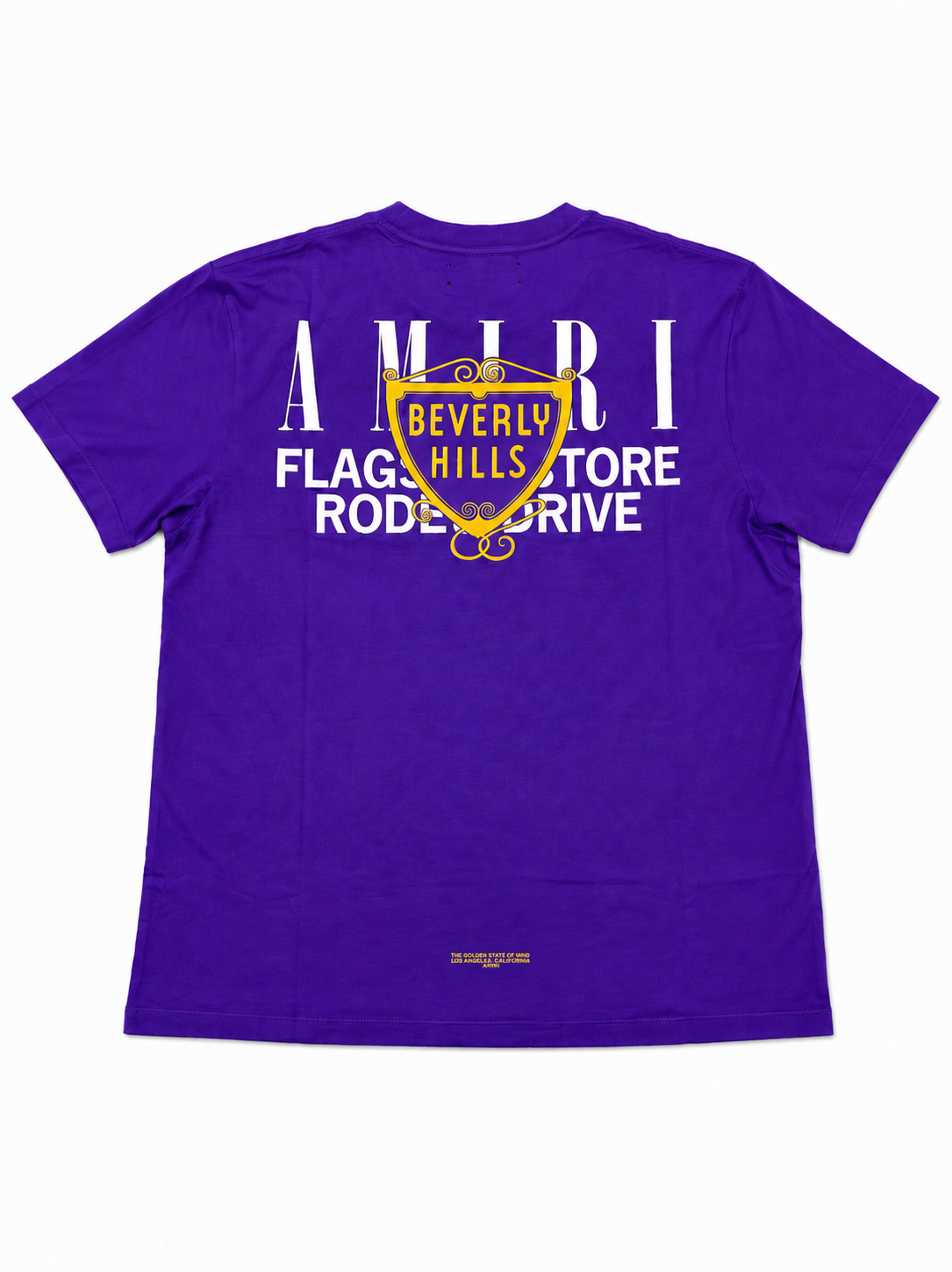 Amiri Beverly Hills purple tee
