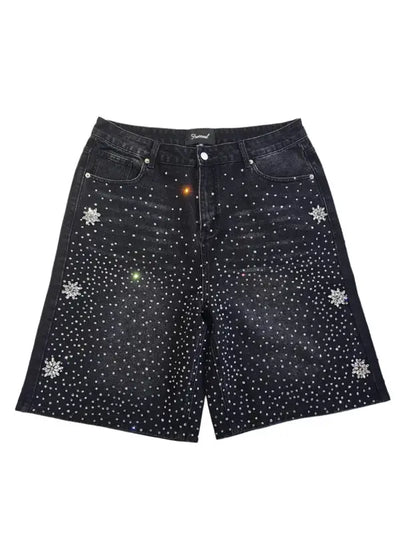 Fraternal Washed Black Astro Denim Shorts Image