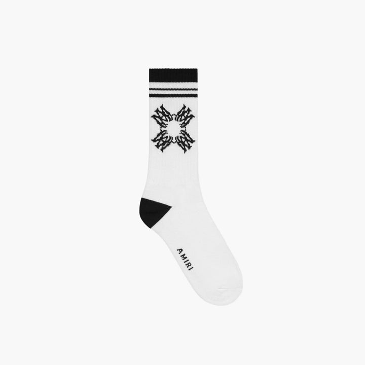 Amiri MA Quad Sock White Black