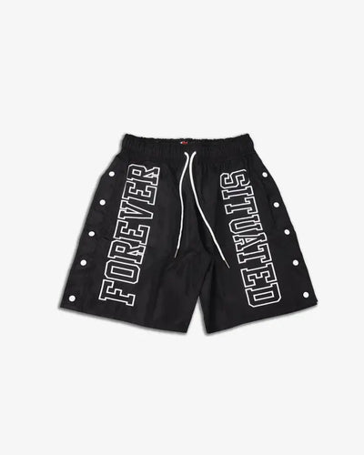 Forever Situated - FS Nylon Track Shorts Black Image